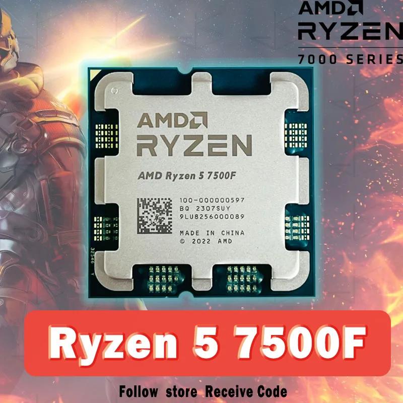 AMD Ryzen 5 7500F R5 7500F 3.7GHz 6 ھ 12  CPU μ, 5NM L3 = 32M 100 000001015  AM5 Ʈ,  , ǰ